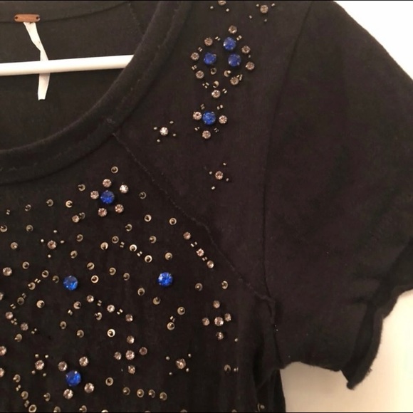 Free People More is More Rhinestone Tee - Picture 3 of 4